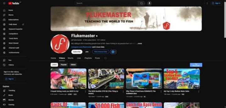 Flukemaster Youtuber overview