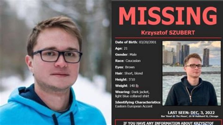 Help Find MISSING Krzysztof Szubert, 21, from Poland; last seen in River North