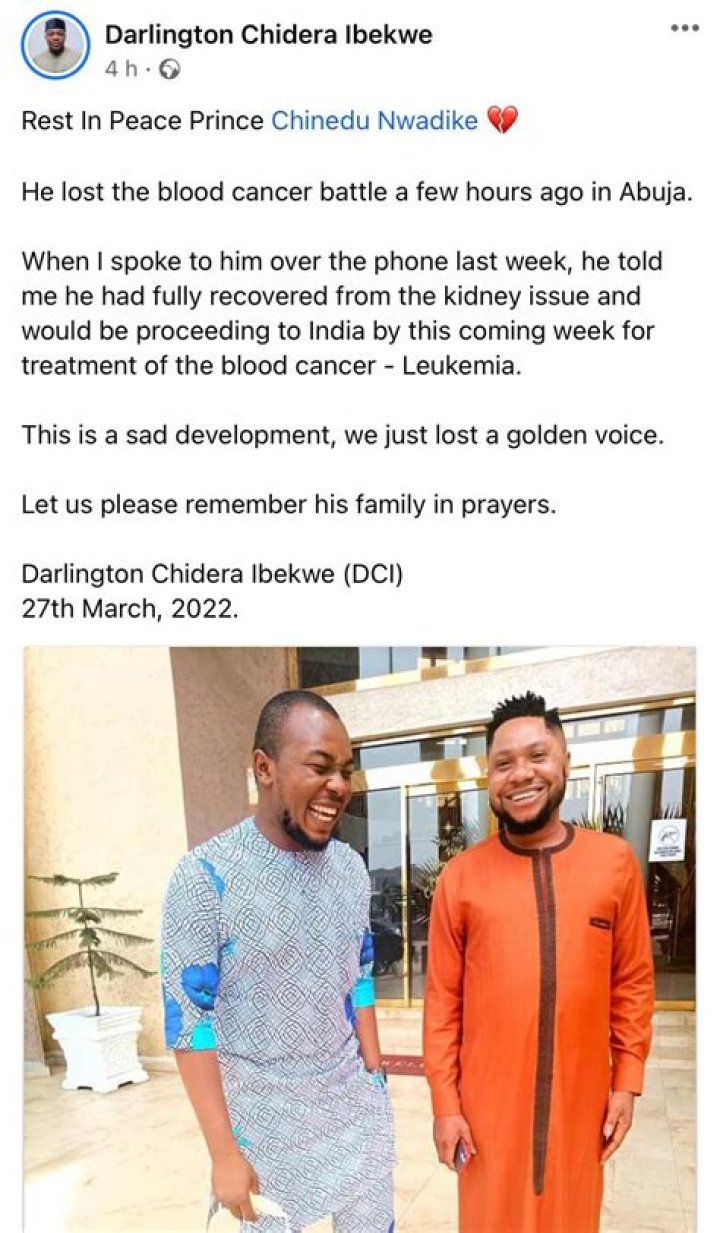 
Is Chinedu Nwadike Dead Or Still Alive? Evangelist Health Condition Worsens And Death News After Heart Failure 