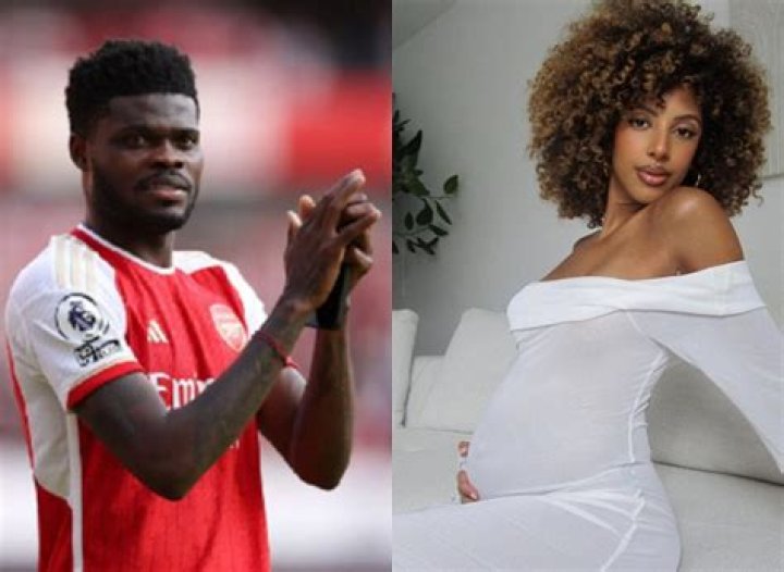 Thomas Partey’s Girlfriend Janine Mackson Flaunts Baby Bump As They Announce Pregnancy