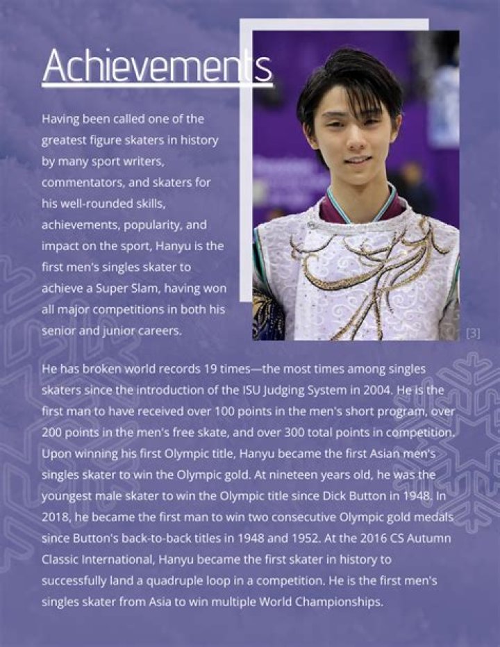 Yuzuru Hanyu Biography - Facts, Childhood, Family Life & Achievements